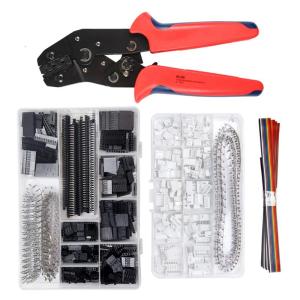 Multi-function Crimping Tool Kit Ratcheting Crimper Set Gift for DIY Work Friends Family Ergonomic Handle Anti-Rust