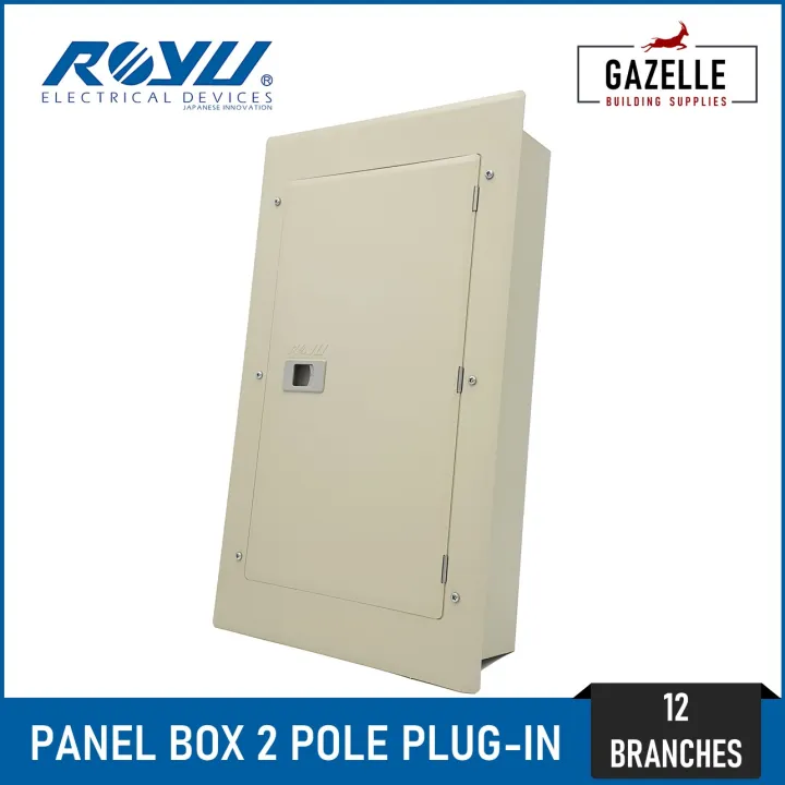 Royu Panel Box for 2-Pole Plug-In Breakers - 12 Branches | Lazada ...