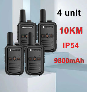 mini HT Walkie-Talkie MOTOROLA Baterai 9800mAh 120 hours standby radio 400-470MHZ Portable walkie-talkie Tahan air tahan debu tahan guncangan