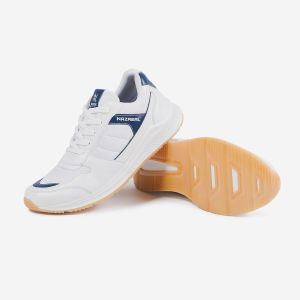 Naz Zippo White List Blue Sepatu Sneakers Running Pria Sporty Badminton Casual Putih