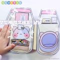 Giấy thủ công Nhà Búp Bê Giấy mèo dễ thương. 