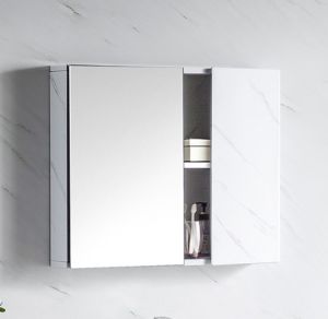 SU304 Stainless Steel Mirror Cabinet (Interior Stainless Steel Matt Laminated Exterior Finish)