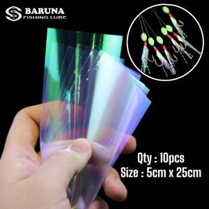10Pcs Plastik Hologram Untuk Umpan Tiruan Umpan Sabiki Kotrekan
