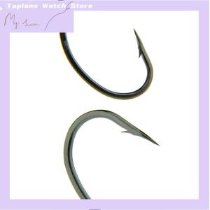 [Toplans]💖[HOT SALE]🎈🎈 100pcs Boxed Tube Maruse Hooks Black High Carbon Steel Coon And Sea Fishing Hooks With Ring And Barbed Wire