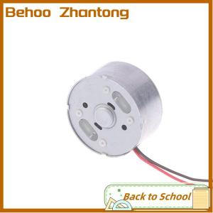 Behoo RF-300EA-1D390 DC 1.5V 3V 5V 6V 7250RPM Mini Mute 24mm Round Spindle Motor Precious Metal Brush Engine DIY Solar Power Toy Model