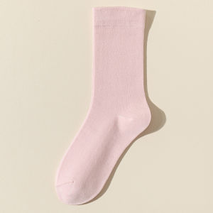 i Pretty Shoes [จัดส่งจากกรุงเทพฯ] โดปามีนของผู้หญิงสีทึบสีดำสีขาวนมสีขาวสีชมพูสีเขียวขั้นสูงการออกแบบที่เรียบง่ายกีฬาถุงเท้าลำลองถุงเท้ากองถุงเท้านักเรียนนุ่มระบายอากาศและดูดซับเหงื่อทันสมัยและหลากหลาย