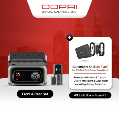 [3-CHL] DDPAI Z60 / Z60T 4K UHD 3-Channel (Front + Rear + Interior) Super Capacitor GPS Dash Cam with Infrared Night Vision for E-hailing Grab