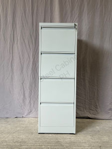 4 drawers vertical steel filling cabinet light gray color(NOT ASSEMBLED 133*62*45CM)