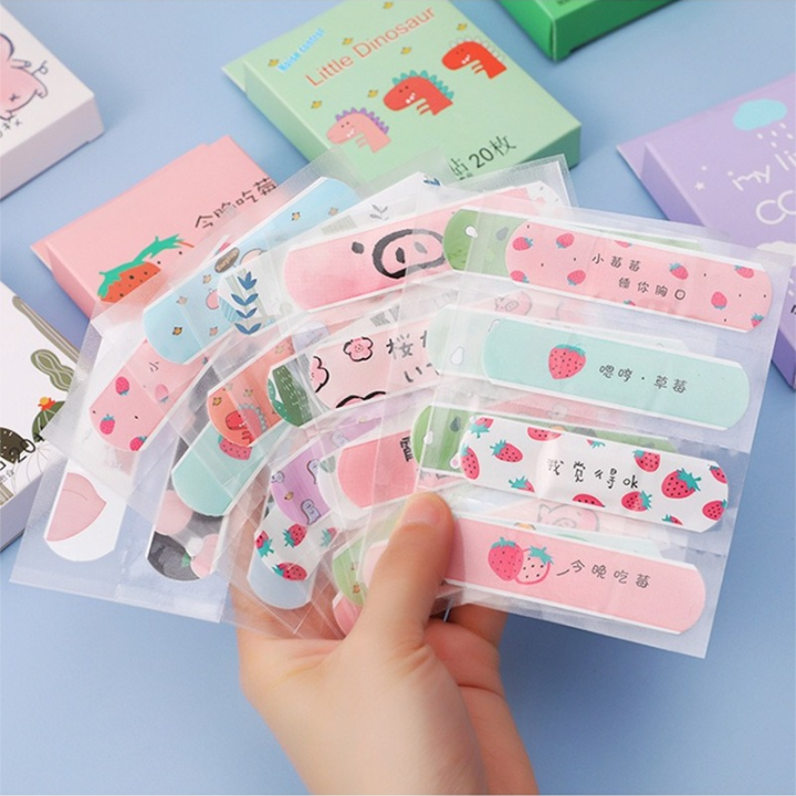 Pink Bandage Sticker MAGIC 6 Breathable Cute Cartoon Non-woven Wound Adhesive Plaster Anti ...