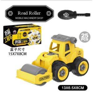 Mainan Edukasi Anak DIY Mobil Truk Rakit Konstruksi Bongkar Pasang Dengan Obeng