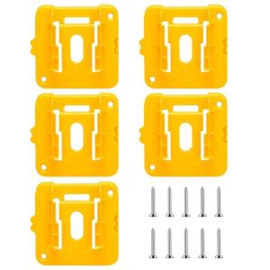 Pack of 5 Base Brackets Fixing Efficient Organization Suitable for Power Tool Various Model with Screws Included