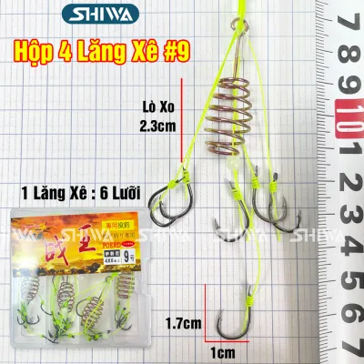 Lưỡi Câu Cá Lăng Xê Hộp 4 Lưỡi ĐỦ SIZE Lăng Xê 6 Lưỡi Lăng Xê 8 Lưỡi - Lưỡi Câu Lăng Xê Chữ Thập Lance PHỤ KIỆN CÂU SHIWA