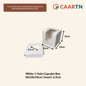 (No Fold) Food Grade White Cake Dessert Pastry Muffin Cupcake Box