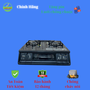 Bếp Gas Paloma VIP 4 Bếp Đôi Điều Khiển Điều Hòa Nhiệt Bảo Hành 12 Tháng Chống Cháy Nồi - Made in Vietnam