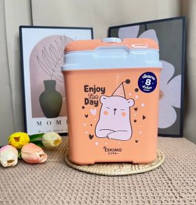 กระติกน้ำแข็งพกพา ขนาด 2 ลิตร KC215 ยี่ห้อ Eskimo มีช่องใส่หลอด สีพาสเทล น่ารัก พลาสติก Food Grade ผลิตในไทย