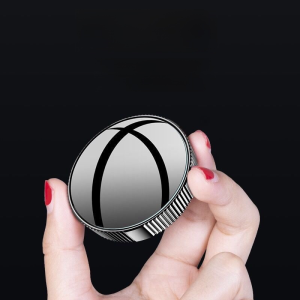 【ติดแน่นไม่หลุดล่อน】กระจกมองหลังวงกลมขนาดเล็กแบบสูญญากาศนาโน กระจกมองหลังมุมกว้างหมุนได้ 360 องศากันน้ําสําหรับรถยนต์