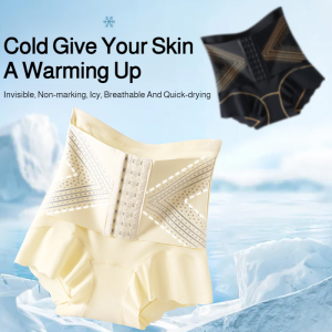 High Waist Seamless Tummy Control Panties for Women Strong Tummy Control 2025 New Style Body Shaping Large Size Hip Lifting Pants Summer Thin Style高腰无痕收腹内裤女