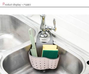 Kitchen Sink Hanger Drain Holder Sponge Clean Pad Organizer Storage Bekas Gantung Sinki