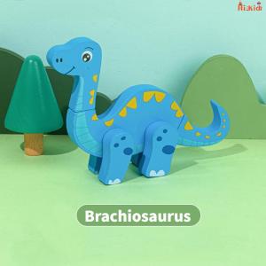 [SG Seller]Toddler Magnetic Dinosaur DIY Building Blocks Fun Assemble Puzzle Toy Educational Play Set for Boys Girls