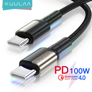 KUULAA สายชาร์จUSB Type C สายชาร์จ for iPhone 15 QC 4.0/3.0 65/100วัตต์ PD รวดเร็วสำหรับ Macbook/Samsung/Xiaomi/Vivo อย่างไรก