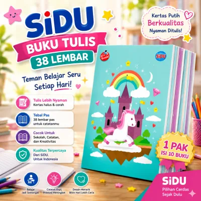 BUKU TULIS SIDU 38 LEMBAR [PACK- 10 BUKU]