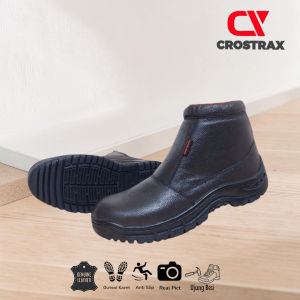 Sepatu Pria Ukuran Jumbo Boots Safety Crostrax Kulit Sol Karet Hitam Cokelat Sepatu Hiking Gunung Traveling Kerja kantor Lapangan Proyek Formal Tambang Boot Savety But Sepeti Septi Buts Sevti Bot Septy Bots Sefty Kitchen Casual Sneakers Touring Sol Karet