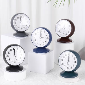 Đồng hồ báo thức phong cách Bắc Âu để bàn có đèn tiện ích hiện đại