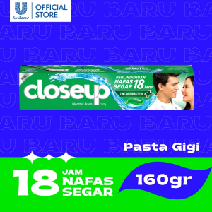 CLOSE UP PASTA GIGI GREEN GEL GAGA 160G - Pasta Gigi Toothpaste Pasta Gigi Green Gel Gaga
