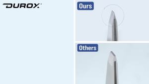 Bộ nhíp chính xác DUROX 4 món - 1. Nhíp đầu tròn dùng cho lông mặt và lông cằm 2. Nhíp đầu nhọn dùng cho lông mọc ngược & mảnh vụn 3. Kìm nhổ lông mày chuyên nghiệp 4. Kiểu nghiêng cổ điển. Thép không gỉ.