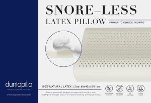 Dunlopillo SnoreLess Latex Pillow 60 x 40 x 10