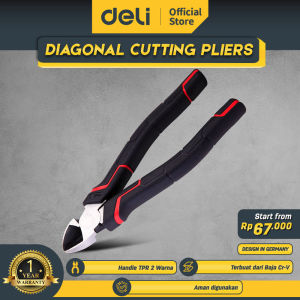 Deli Premium Pliers/Tang Potong 7" Desain Warna Merah Premium DL10210X