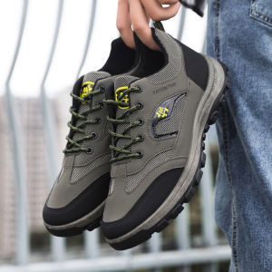 รองเท้าเดินป่าสุดเท่! 🏔️👟 ไซส์ใหญ่ 39-46 กันลื่นเป๊ะ เนื้อผ้าเบาสบาย ใส่เดินทางไกลไม่เมื่อย💪