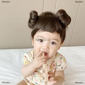 [COD] Abulaia Baby Wig Braid Hairband wig for kids baby headband baby hair Children Bangs Head Buckle COS Hair Accessories Baby