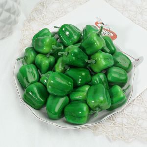 5Pcs Artificial Fruit Fake Vegetables New Year Cake Topper Decoration Childrens Teaching Toy Home Party Wedding Decor Photography Food Props