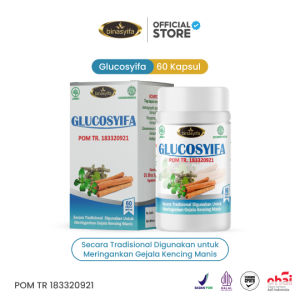 GLUCOSYIFA Obat Herbal Diabetes dan Luka Diabetes Penurun Gula Darah Tinggi Herbal Kencing Manis Binasyifa 60 Kapsul Herbal