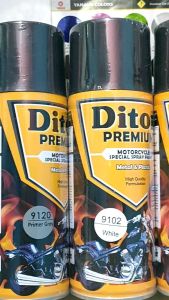 Pilok Cat Semprot Diton Premium Master Yellow Kuning 9431 Primer Grey Epoxy 9120 White Putih 9102 Clear 9128 Paket Komplit 4 kaleng Pilox Paketan Lengkap 400cc