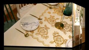 Lapik meja 6 kerusi/table 6 chair cloath waterprove