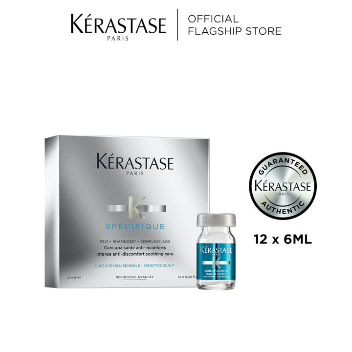 Kérastase Specifique Apaisante Cure For Sensitive Scalp 12 X 6ml Lazada Singapore 1914