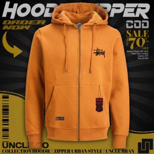 Order Now Jaket Zipper Hoodie Warna Nevy Bahan Fleece 280 GSM Tebal Dan Lembut Sablon DTF Size M-XXL