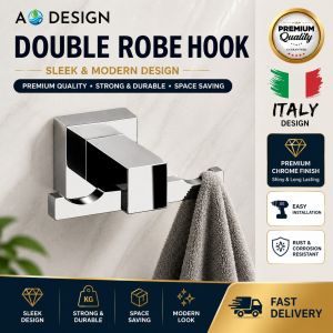 AO Designer Bathroom Robe Hook for Restroom Towel Wall Hook 77mm