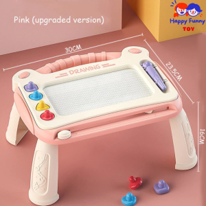 TOY😊พร้อมส่ง💯 กระดานเขียนลบได้ กระดานแม่เหล็ก4สี กระดานวาดรูป ของเล่นเด็ก เสริมพัฒนาการ แบบโต๊ะ กระดานลบได้