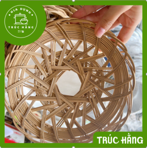 Rế tre đan lót chảo nồi niêu - làm bằng thủ công đẹp mắt