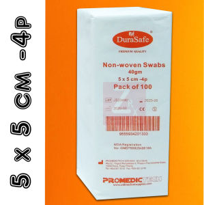 Durasafe Non-woven Gauze Swab 40gm 5cmx5cm 4PLY (100pc/pack)