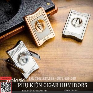 V cắt cigar Lubinski YJA-30022 chính hãng – Thiết kế sang trọng đa năng kèm bao da cao cấp