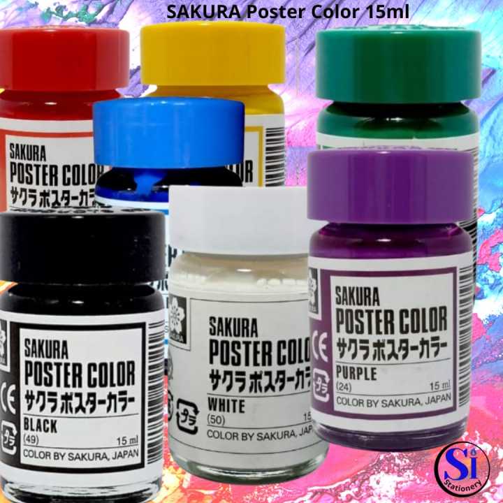 Sakura Poster Color 15ml/Cat Poster Sakura 15ml Original | Lazada Indonesia
