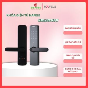 Khóa Điện Tử Hafele DL7100 912.05.498 – Màu Đen – Dành Cho Cửa Gỗ – Thiết Kế Nhỏ Gọn An Toàn Cao - BST