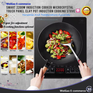 Smart 2200 Watt Induction Cooktop Electric Stove Touch Control Clay Pot Induction Cooking