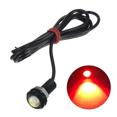 ไฟตาแมว 23mm/18mm DIY LED มอเตอร์ไซค์ 12v 3w (ราคาต่อ 1 เส้น) L313