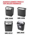 GBC X308 Paper Shredder X312 S206 Duo ShredMaster Strip Cross Cut Shredder Shredding Shred Master X308 x308 308 Confetti Cut. 