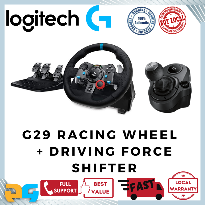 Logitech G29 Driving Force Racing Wheel for PS5 PS4 PC Mac with Shifter ...